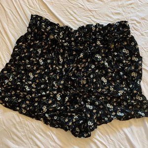 American Eagle High Waisted Blue Pattern Short
